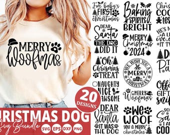 Christmas Dog SVG Bundle, Christmas tree svg, Merry Christmas svg, Farm fresh Christmas tree svg, Merry and Bright svg, Digital file,Dog svg