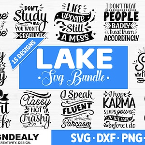 Lake Svg Bundle, Lake Life Svg, Lake Png, Lake House Svg, Summer Svg, Camping Svg, Fishing Svg, Vacation Svg, Cut Files For Cricut