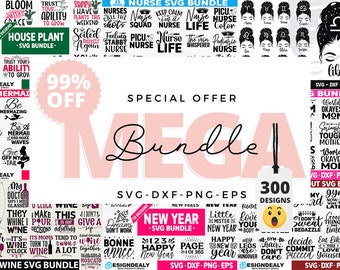 Mega svg bundle, Trendy svg bundle, Mega clipart png bundle, T shirt designs svg, Files for cricut