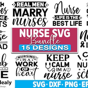 Nurse SVG Bundle, Nurse Quotes SVG, Doctor Svg, Nurse Superhero, Nurse Svg Heart, Nurse Life, Stethoscope, Cut Files For Cricut, Silhouette