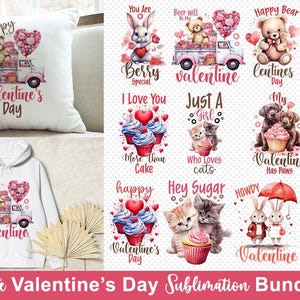 Lindo paquete de sublimación del día de San Valentín, San Valentín divertido, archivo de impresión de bebé de San Valentín, camiseta de San Valentín, almohada de San Valentín, muñeca de San Valentín png