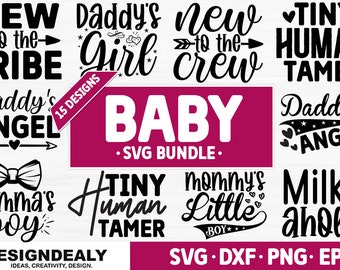 Baby SVG Bundle, Baby Onesie SVG, Funny Baby svg, baby newborn svg, Newborn SVG Bundle, Baby Quote Bundle, Cute Baby Sayings svg