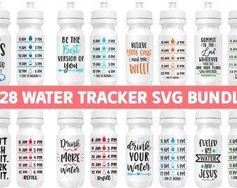 Water Tracker Bundle, Water Tracker SVG, Water Bottle svg, dxf instant download, Water Tracker SVG Bundle, Drink More Water svg, Fitness svg