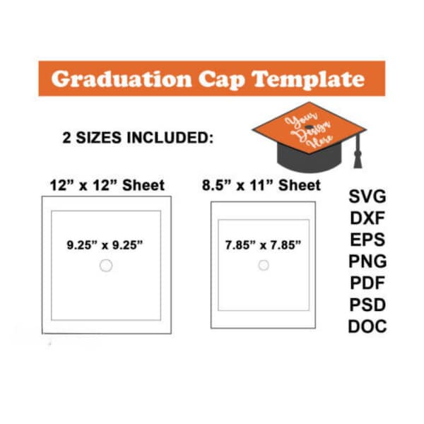 Graduation Cap Template Svg, Graduation Hat Template, Blank Graduation cap template, Graduation cap tropper templat, sublimation template