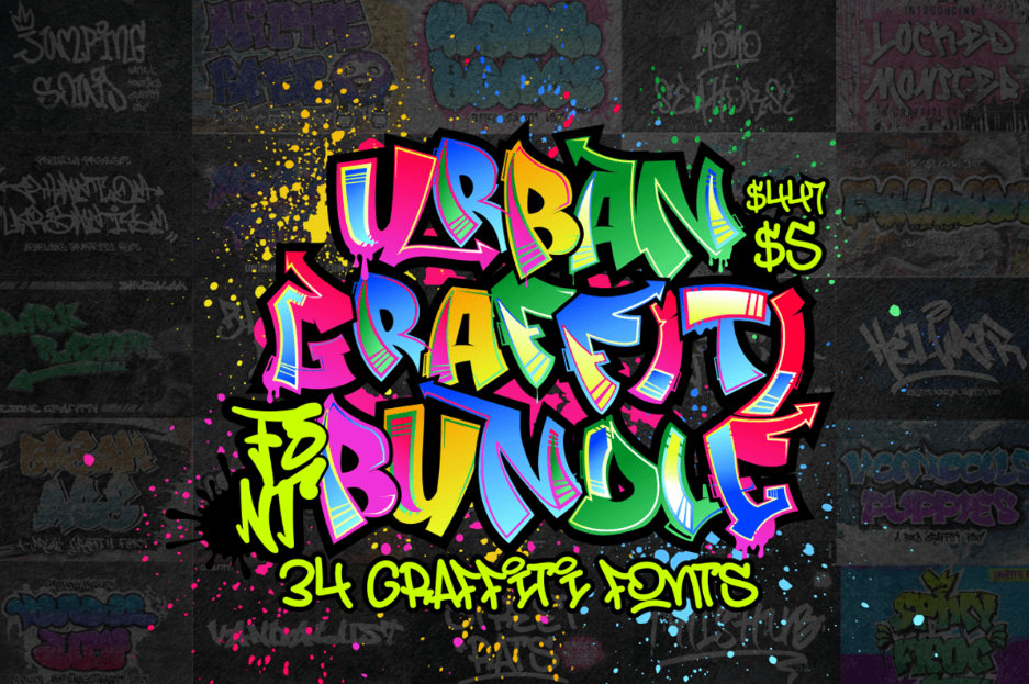 Graffiti Font, Graffiti Letters, Urban Font, Street Font, Dripping Font ...