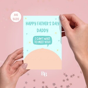 Happy Father's Day From The Bump A6 (105 x 148,5 mm) wenskaart voor aanstaande papa | Aanstaande vader | 1e Vaderdagkaart | Voor hem