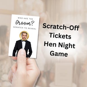 Juego de rasca y gana personalizado para la despedida de soltera - Divertido juego de rasca y gana para la despedida de soltera