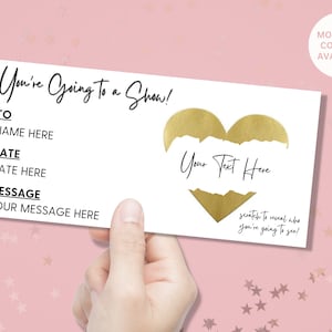 Billet de concert à gratter personnalisé - Disponible pour tout événement - Billet surprise - Cadeau d'anniversaire de Noël - Tout artiste/spectacle