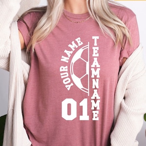 Custom Soccer Shirt, Soccer Gifts, Personalized Gifts, Matching Soccer Team Shirts, Soccer Mom Shirt, Soccer Player Gifts, Player Name Shirt