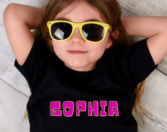 Personalized Retro Youth Shirt: Custom Name, Back to School Clothes