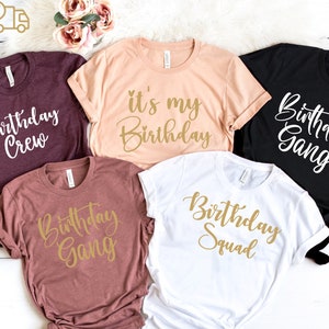 Birthday Party Crew Shirts, Birthday Shirts, Birthday Gang Shirts, Birthday Boy Shirt, It&#39;s My Birthday Shirts, Birthday Group Shirts