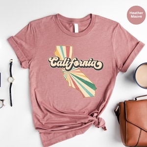 California Shirt, Retro Vintage California, California Sunset, Trendy California Gift, Made in California, West Coast Tee, Cali Girl Shirt