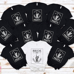 Bridal Party T-Shirts | Bride Or Die Shirt | Funny Bachelorette Party T-Shirts | Bridesmaid T-Shirt Gifts | Til Death Do Us Party Tee
