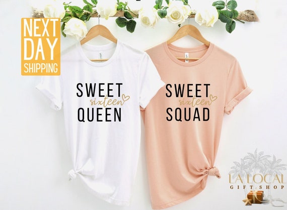 Sweet 16th Birthday T-Shirt Gifts For Girls Sixteen Gold Sweet 16th Birthday T-Shirt Gifts For Girls Sixteen Gold