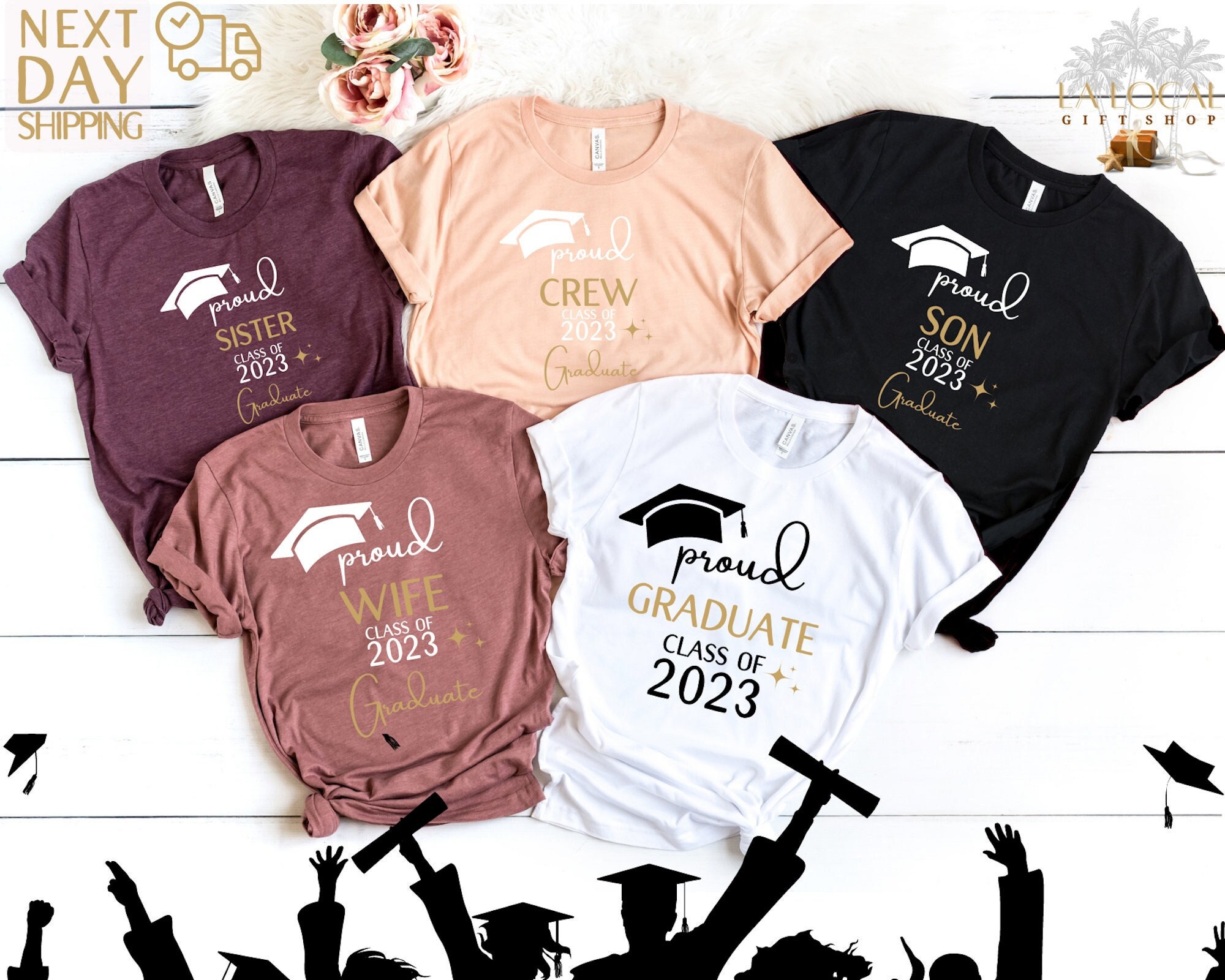 Proud Sister Of A 2019 Class Graduate Family Grad Gift T-Shirt Proud Sister Of A 2019 Class Graduate Family Grad Gift T-Shirt