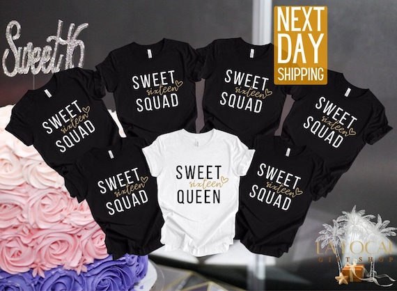 Sweet 16th Birthday T-Shirt Gifts For Girls Sixteen Gold Sweet 16th Birthday T-Shirt Gifts For Girls Sixteen Gold