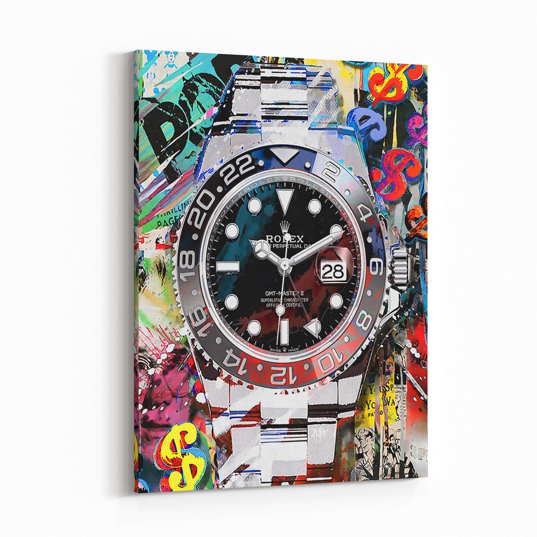 Rolex Submariner Watch Wall Art Print Etsy