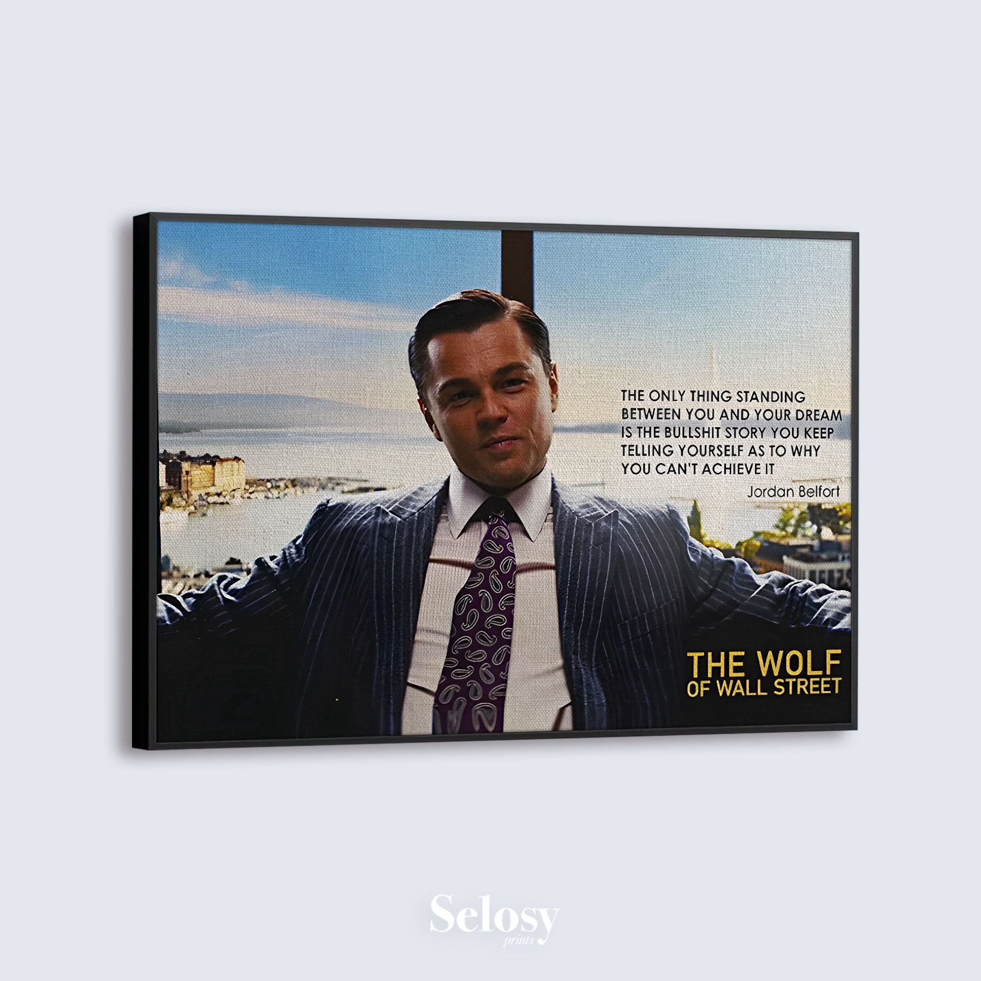 The Wolf of Wall Street Jordan Belfort Leonardo Dicaprio Wall Decor Art