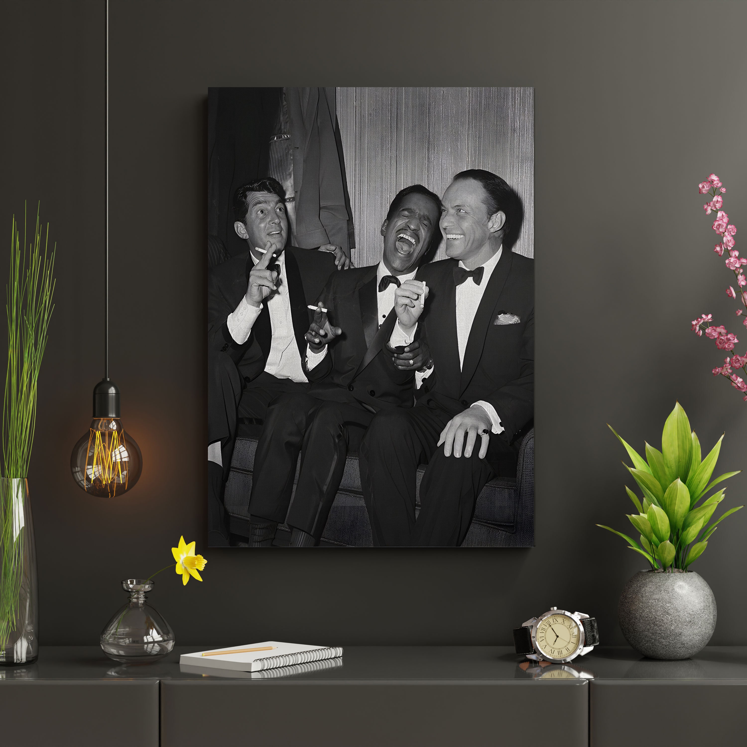 Rat Pack Wall Art Frank Sinatra, Dean Martin, Sammy Davis Jr Wall Decor