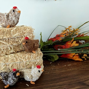 Mini Knitted Chickens