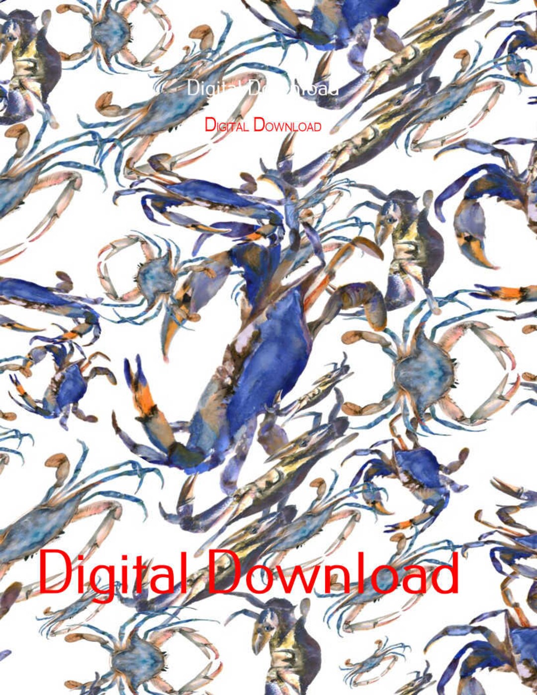 Watercolor Decoupage Drawings High Quality Digital Download Use With Inkjet Printer and Plain