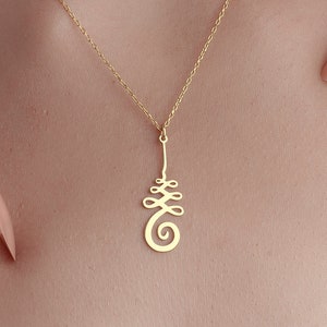 Sterling Silver Unalome Necklace, Dainty Minimalist Jewelry, 30st Birthday Gift For Her, Waterproof Necklace