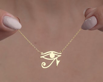 Collana Occhio di Ra, Ciondolo Occhio di Horus, Gioielli egiziani, Collana MITOLOGICA, Collana spirituale, Fascino Occhio di Ra, Collane per donne