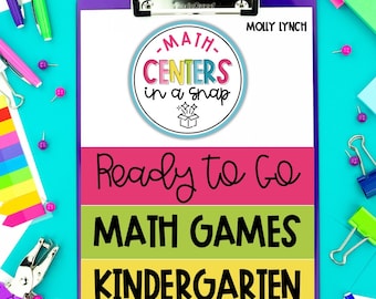 Kindergarten Math Centers | All Materials and Games Included | Centers in a Snap Math Games