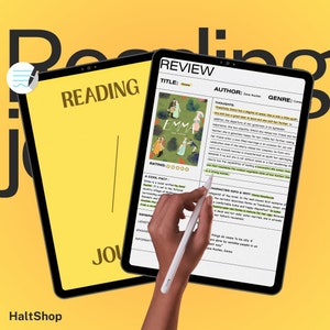 Digital Book Journal: Reading Tracker for GoodNotes & Notability (Digital Download)