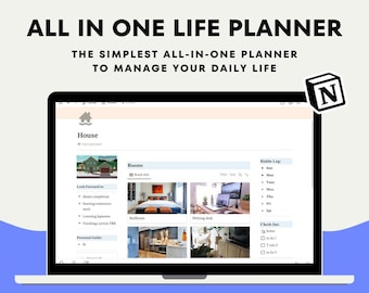Notion Life Planner Template: All-in-One Productivity (Digital Download)