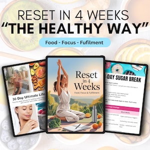 30 Day Reset Ebook: Wellness Guide, Meal Plan & Self-Care Journal