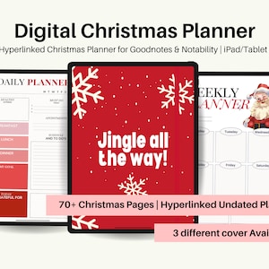 Christmas Planner, Digital Christmas Planner, Digital Holidays Planner, Holiday Planning, Digital Christmas Planner, Digital Xmas Planner