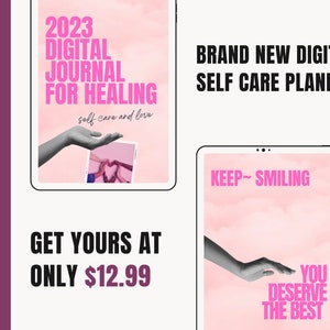 Self Care Planner for Anxious People | Digital Planner | Self Therapy Workbook | Daily Planner | Mental Health Mindfulness Healing Anxiety