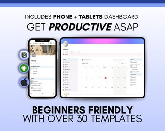 Ultimate Notion Planner: Life Dashboard & Digital Organizer (Digital Download)