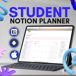 Notion Student Planner Template: Academic Organizer Dashboard