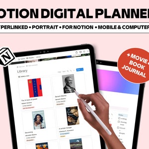 Notion Digital Planner Template: All-in-One Life Organizer (Digital Download)