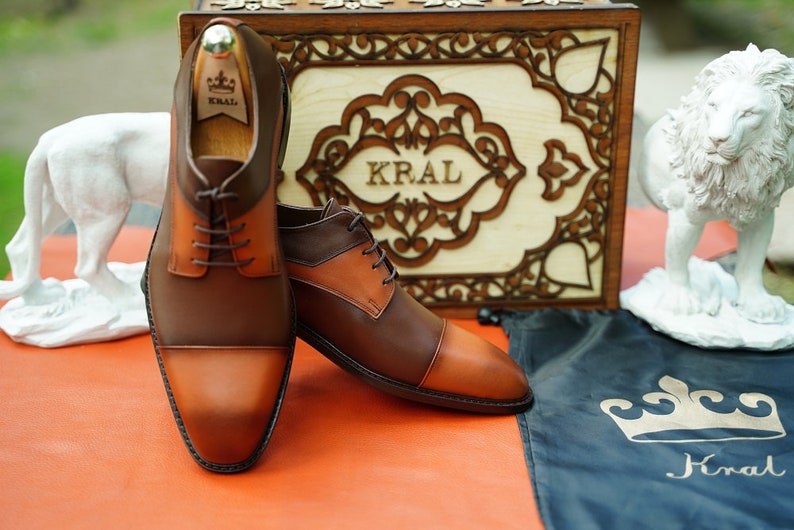 Mens Derby Shoes Leather Handmade Premium Men Suit Shoes Etsy