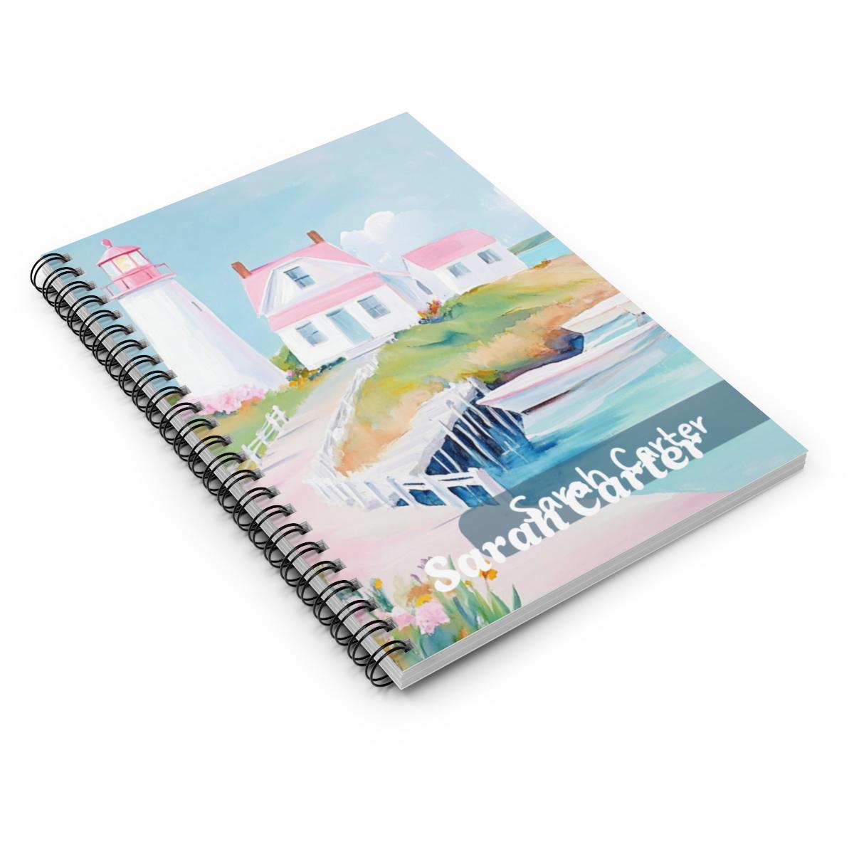 Coastal Lighthouse Journal, Beach House Notebook, Ocean View Journals ...