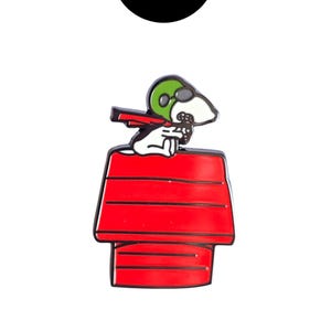 Snoopy Pilot Pin Badge | Unique Pins | Cartoon Gifts | Cartoon Pin Badges