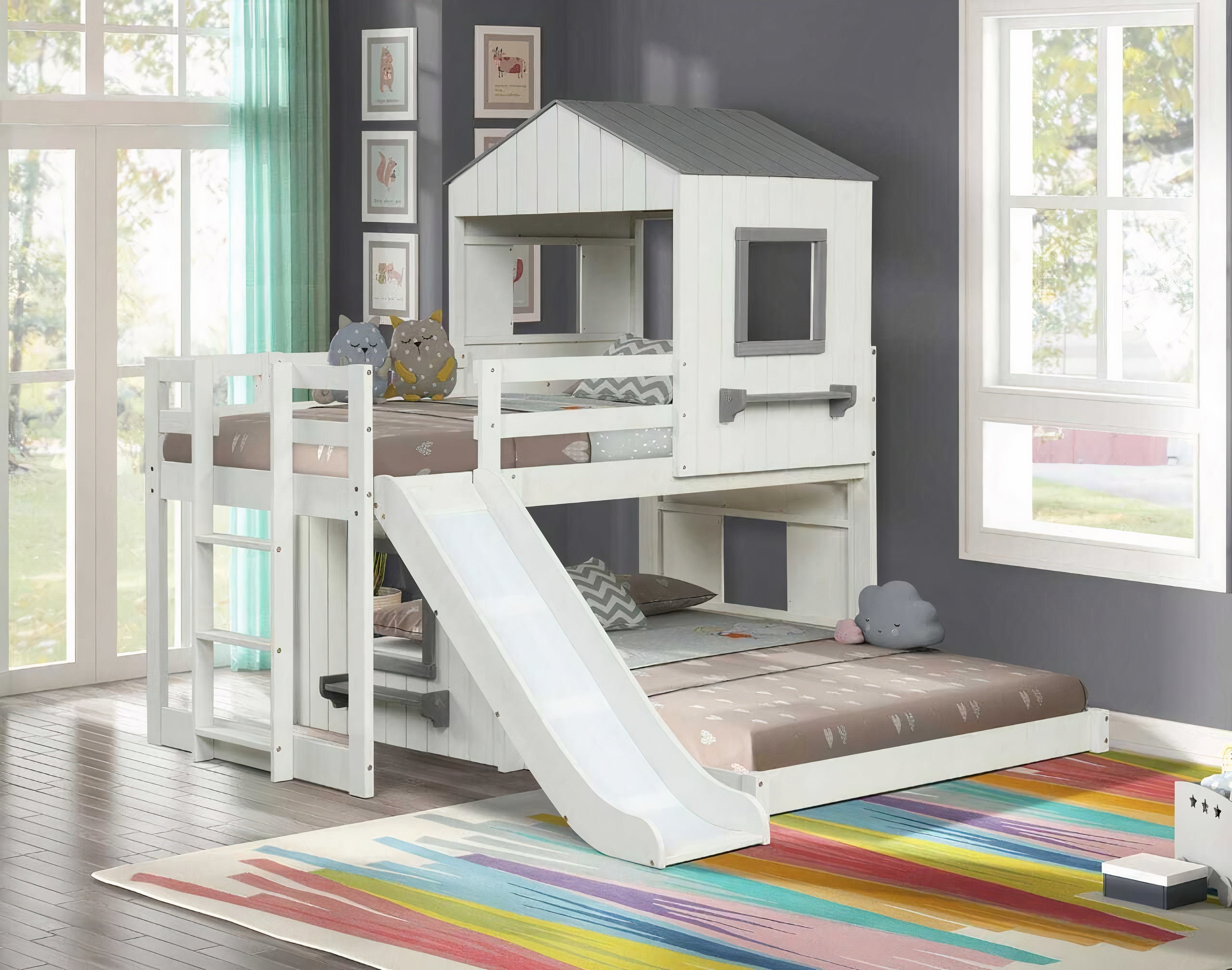 Fortress Twin Over Full Bunk/loft Bed Etsy