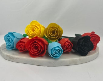 Rose éternelle imprimée en 3D