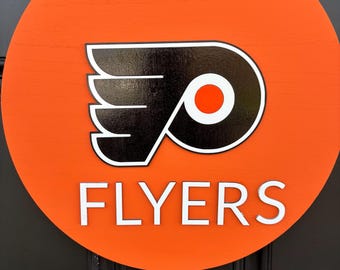 Philadelphia Flyers Wooden Door Hanger / Sign