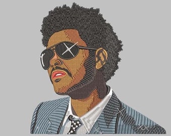 TheWeeknd Embroidery Design File PES File Embroidery file 4x4 and 5x5