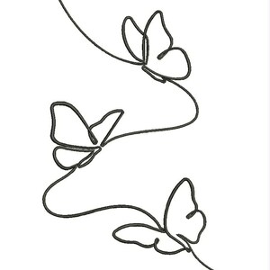 butterflies embroidery design