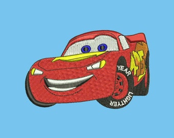 Diseño de bordado de Cars Rayo Mcqueen