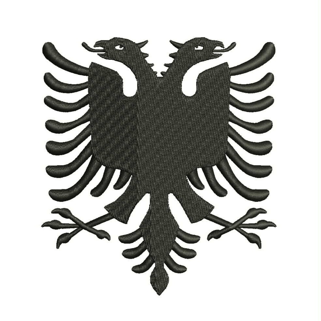 Albanian Flag Embroidery Design File PES,EMB,DST File 2.75 X 3.02 Inch ...