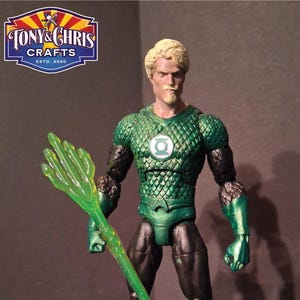 Aquaman Lanterna Verde - Action figure personalizzata per adulti con base in resina - Solo per esposizione