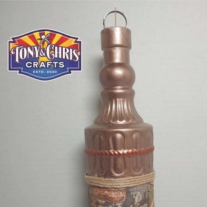 Bronze and Gold Glass Incense Bottle