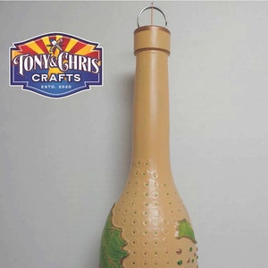 Incense Bottle - Tan and Green