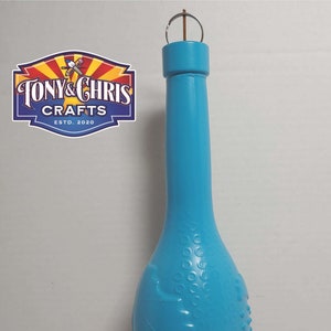 Blue Glass Incense Bottle